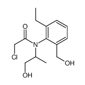 2-chloro-N-[2-ethyl-6-(hydroxymethyl)phenyl]-N-(1-hydroxypropan-2-yl)acetamide Structure