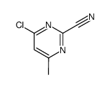 4-chloro-6-methyl-pyrimidine-2-carbonitrile结构式