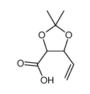 5-ethenyl-2,2-dimethyl-1,3-dioxolane-4-carboxylic acid Structure