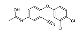 N-[3-cyano-4-(3,4-dichlorophenoxy)phenyl]acetamide结构式