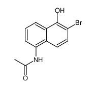 5-Acetamino-2-brom-naphthol-(1) Structure