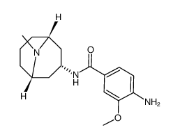 4-amino-3-methoxy-N-((1S,5R)-9-methyl-9-azabicyclo[3.3.1]non-7-yl)benzamide结构式