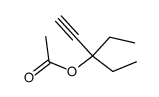 acetic acid-(1,1-diethyl-prop-2-ynyl ester) Structure