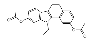 2,9-diacetoxy-11-ethyl-6,11-dihydro-5H-benzocarbazole结构式