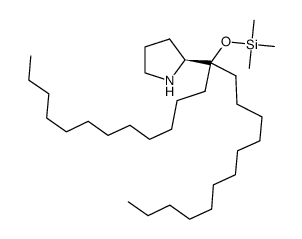 (S)-2-(13-(trimethylsilyloxy)pentacosan-13-yl)pyrrolidine Structure