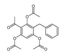 3-Benzyl-2,4,6-triacetoxy-acetophenon结构式