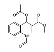 methyl 3-acetoxy-3-(2-formamidophenyl)-2-methylenepropanoate Structure