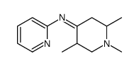 1,2,5-trimethyl-N-pyridin-2-ylpiperidin-4-imine结构式