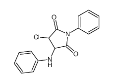 3-anilino-4-chloro-1-phenyl-pyrrolidine-2,5-dione Structure