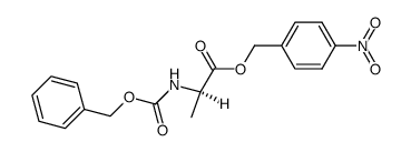 N-carbobenzoxy-D-alanine 4-nitrobenzyl ester结构式