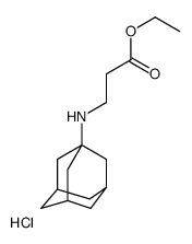 ethyl 3-(1-adamantylamino)propanoate,hydrochloride Structure