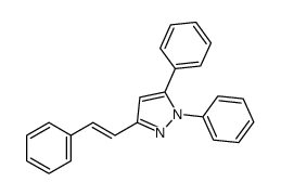 1,5-diphenyl-3-(2-phenylethenyl)pyrazole Structure