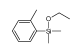 ethoxy-dimethyl-(2-methylphenyl)silane结构式