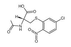 N-acetyl-S-(5-chloro-2-nitro-phenyl)-L-cysteine Structure