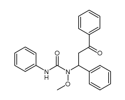 1-methoxy-1-(3-oxo-1,3-diphenylpropyl)-3-phenylurea Structure