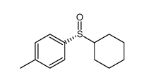 (R)-p-tolyl cyclohexyl sulfoxide结构式