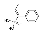 trans-1-Phenyl-1-propenylphosphonsaeure Structure