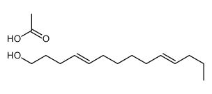 acetic acid,tetradeca-4,10-dien-1-ol结构式