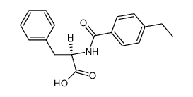 N-(4-ethylbenzoyl)phenylalanine结构式