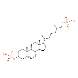 26-hydroxycholesterol disulfate structure