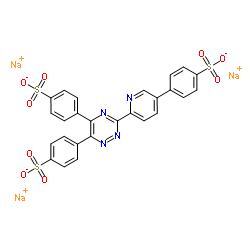 3-(4-PHENYL-2-PYRIDYL)-5,6-DIPHENYL-1,2,4-TRIAZINE TRISULFONIC ACID, TRISODIUM SALT结构式