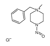 1-benzyl-1-methyl-4-nitrosopiperazin-1-ium,chloride Structure