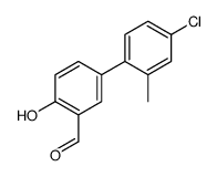 5-(4-chloro-2-methylphenyl)-2-hydroxybenzaldehyde结构式