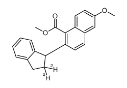 methyl 2-(2,2-dideuterio-1,3-dihydroinden-1-yl)-6-methoxynaphthalene-1-carboxylate Structure