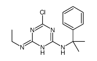 6-chloro-4-N-ethyl-2-N-(2-phenylpropan-2-yl)-1,3,5-triazine-2,4-diamine结构式