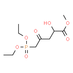 5-Diethoxyphosphinyl-2-hydroxy-4-oxopentanoic acid methyl ester structure