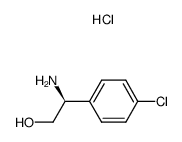 (S)-2-氨基-2-(4-氯苯基)乙醇盐酸盐结构式