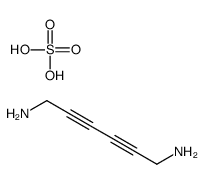 hexa-2,4-diyne-1,6-diamine,sulfuric acid Structure