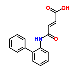 (2E)-4-(2-Biphenylylamino)-4-oxo-2-butenoic acid结构式