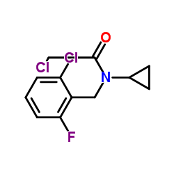 2-Chloro-N-(2-chloro-6-fluorobenzyl)-N-cyclopropylacetamide Structure