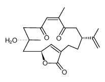 10-Hydroxy-7,10-dimethyl-4-(1-methylethenyl)-14-oxabicyclo[11.2.1]hexadeca-1(16),7-diene-6,9,15-trione Structure