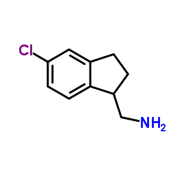 1-(5-Chloro-2,3-dihydro-1H-inden-1-yl)methanamine Structure