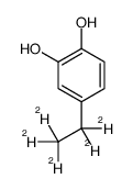 4-(1,1,2,2,2-pentadeuterioethyl)benzene-1,2-diol结构式