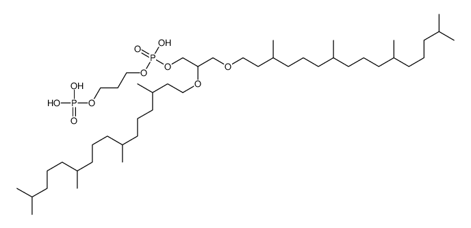 2,3-diphytanyl-sn-glycero-1-phospho-1'-propanediol 3'-phosphate Structure