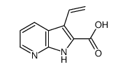 1H-Pyrrolo[2,3-b]pyridine-2-carboxylic acid, 3-ethenyl- Structure