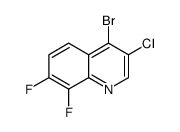 4-bromo-3-chloro-7,8-difluoroquinoline structure
