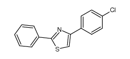 4-(4'-chlorophenyl)-2-phenylthiazole结构式