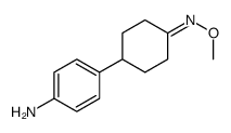 4-(4-aminophenyl)cyclohexan-1-oneO-methyl oxime Structure