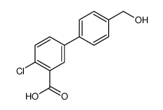 2-chloro-5-[4-(hydroxymethyl)phenyl]benzoic acid结构式