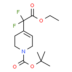 tert-butyl 4-(2-ethoxy-1,1-difluoro-2-oxoethyl)-5,6-dihydropyridine-1(2H)-carboxylate Structure