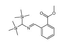 methyl (E)-2-(((bis(trimethylsilyl)methyl)imino)methyl)benzoate结构式