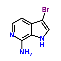 3-Bromo-1H-pyrrolo[2,3-c]pyridin-7-amine结构式