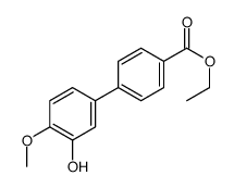 ethyl 4-(3-hydroxy-4-methoxyphenyl)benzoate Structure