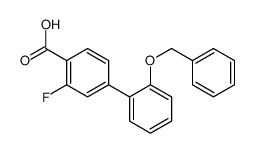 2-fluoro-4-(2-phenylmethoxyphenyl)benzoic acid结构式