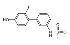 N-[3-(2-fluoro-4-hydroxyphenyl)phenyl]methanesulfonamide结构式