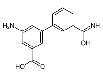 3-amino-5-(3-carbamoylphenyl)benzoic acid结构式